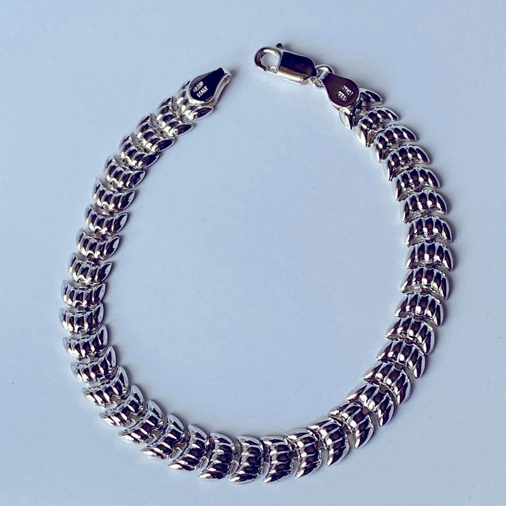 Stunning reversible - Italian Silver 925 Bracelet